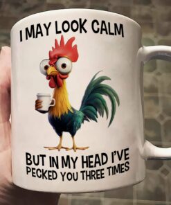 Funny Chicken Mug - I've Pecked You - Fun Gifts For Coworker, Friends, Boss - Personalized Mug