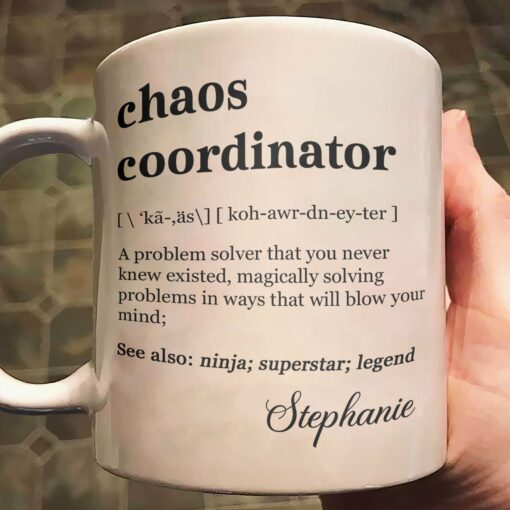 Funny Mug - Chaos Coordinator Definition - Fun Gifts For Coworker, Friends, Boss - Personalized Mug