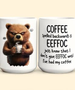 Funny Mug - Coffee Spelled Backwards Is Eeffoc - Fun Gifts For Coworkers, Friends, Family - Personalized Mug