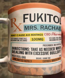 Funny Mug - Fukitol Rx Prescription - Gifts For Coworkers, Friends, Family - Personalized Mug