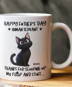 Happy Father's Day, Human Servant - Personalized Mug