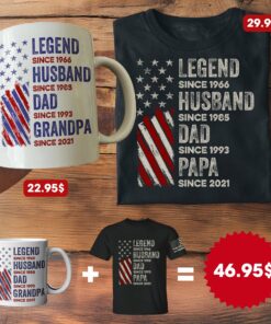 Legend, Husband, Dad And Grandpa - Custom Father's Day Gift Set
