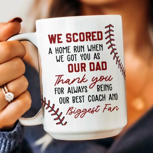 We Scored A Home Run - Personalized Mug