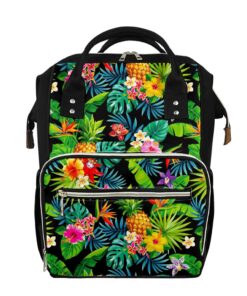 Aloha Hawaiian Tropical Pattern Print Diaper Bag