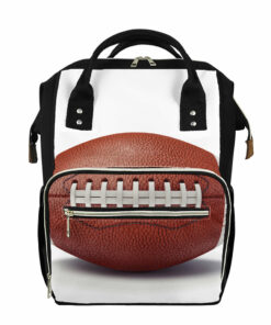 American Football Ball Print Diaper Bag