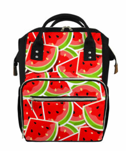 Cute Watermelon Slices Pattern Print Diaper Bag