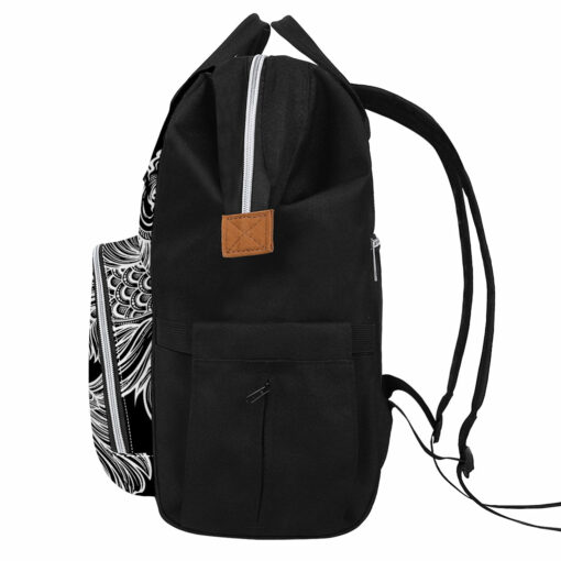 Yin And Yang Koi Carp Fish Print Diaper Bag