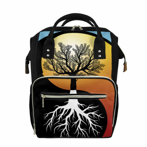 Yin Yang Tree Of Life Print Diaper Bag