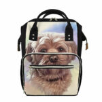 Yorkshire Terrier Portrait Print Diaper Bag