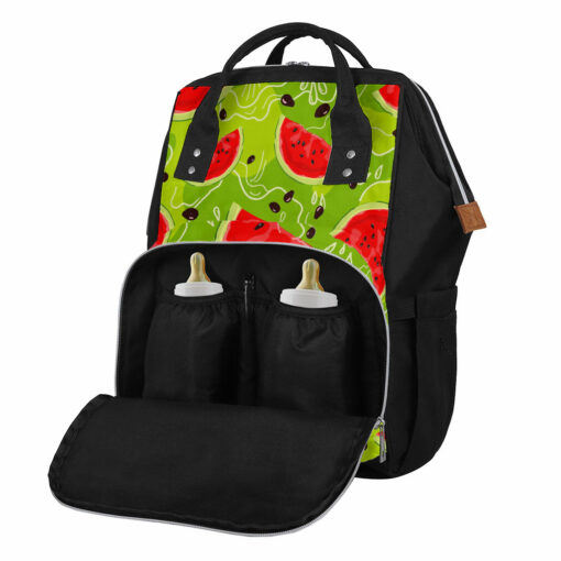 Yummy Watermelon Pieces Pattern Print Diaper Bag