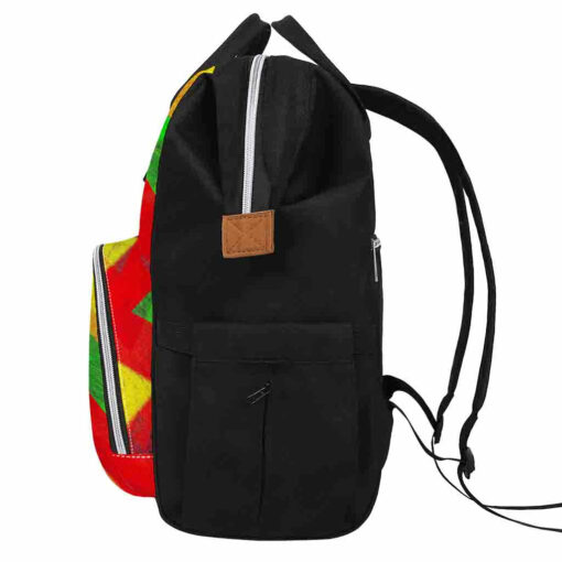 Zig Zag Reggae Pattern Print Diaper Bag