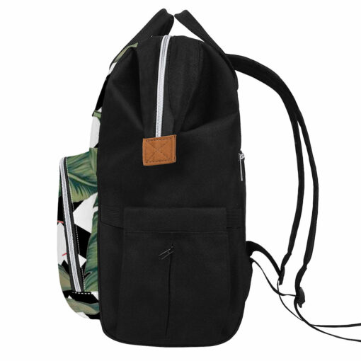 Zig Zag Tropical Pattern Print Diaper Bag