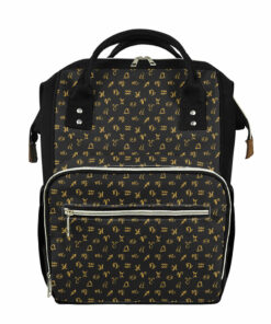 Zodiac Astrological Signs Pattern Print Diaper Bag