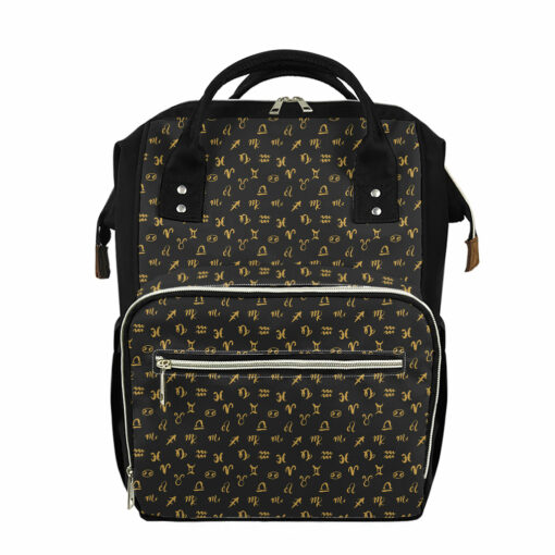 Zodiac Astrological Signs Pattern Print Diaper Bag