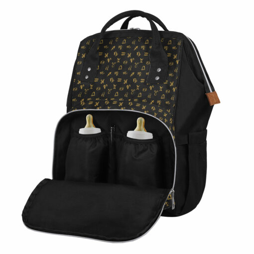 Zodiac Astrological Signs Pattern Print Diaper Bag
