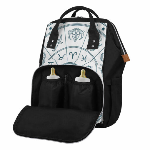 Zodiac Astrology Signs Print Diaper Bag