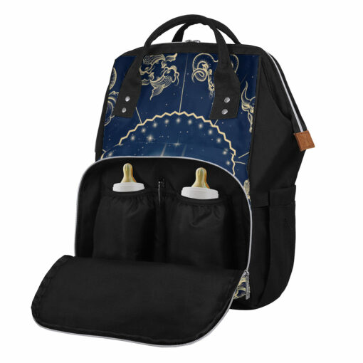 Zodiac Astrology Symbols Print Diaper Bag