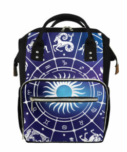 Zodiac Horoscopes Print Diaper Bag