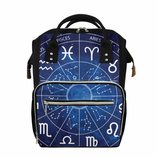Zodiac Signs Wheel Print Diaper Bag