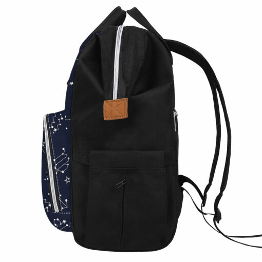 Zodiac Star Signs Pattern Print Diaper Bag