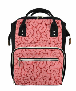 Zombie Brain Print Diaper Bag