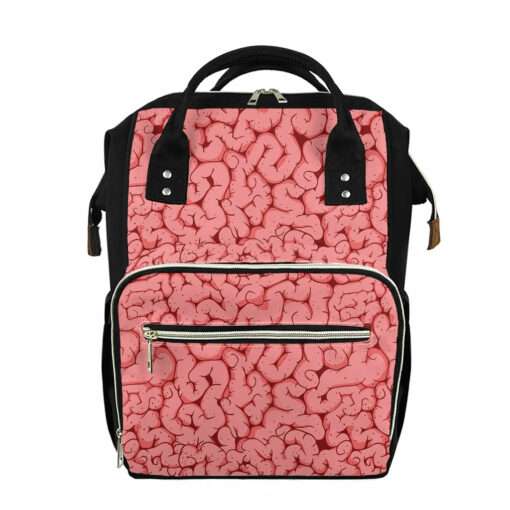 Zombie Brain Print Diaper Bag