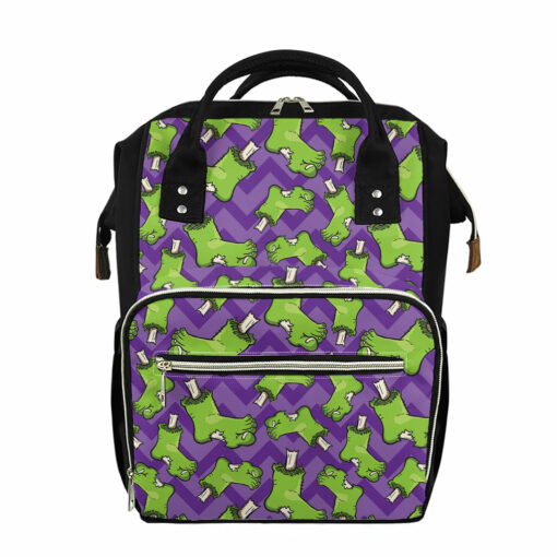 Zombie Foot Pattern Print Diaper Bag